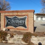 Sign Reads "Welcome to C-Street Commercial Street Historic District"